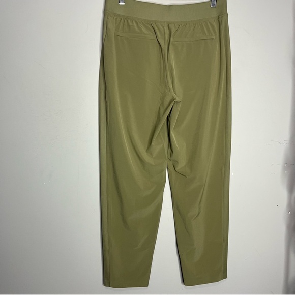 Athleta Brooklyn Mid Rise Ankle Pant Moss Olive Green Ribbed Textured, size 8 - Picture 8 of 16
